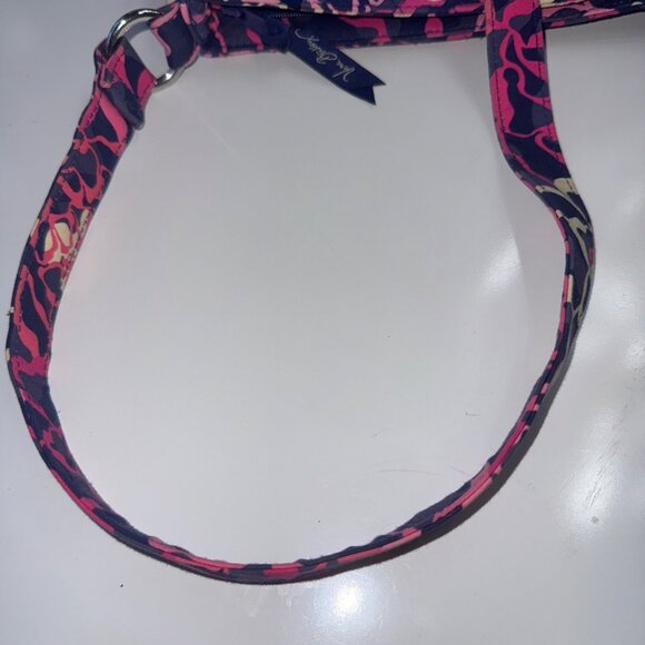 Vera Bradley Triple Zip Hipster crossbody in the retired Katalina Pink pattern. - Picture 10 of 14